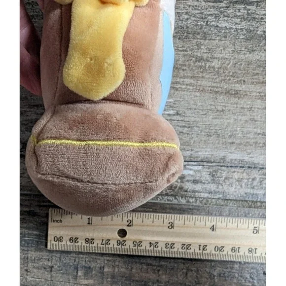 Beauty and the Beast Cogsworth Plush Disney Store 6" Rare Bead Bottom Clock Face - Picture 15 of 15